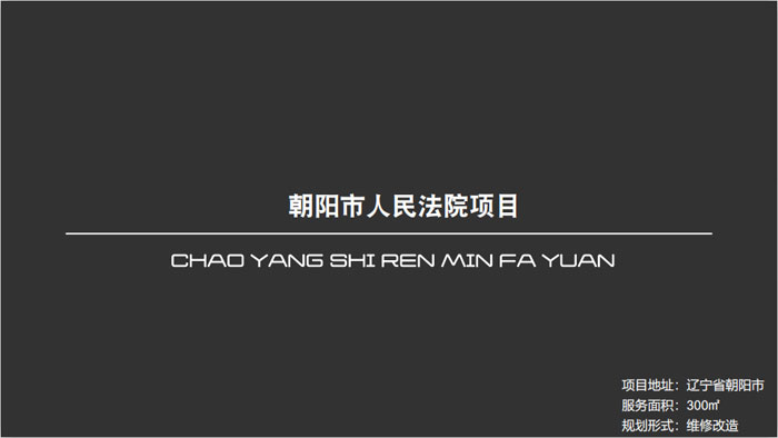 朝陽市人民法院項(xiàng)目遼寧省朝陽市300㎡設(shè)計(jì)案例